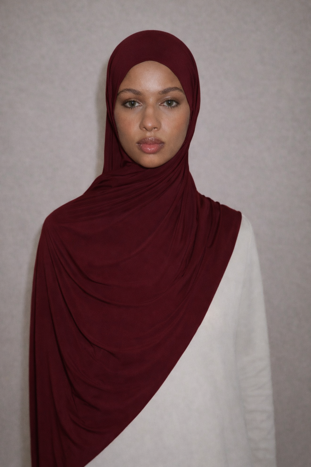 Liquid Jersey Hijab - BURGUNDY