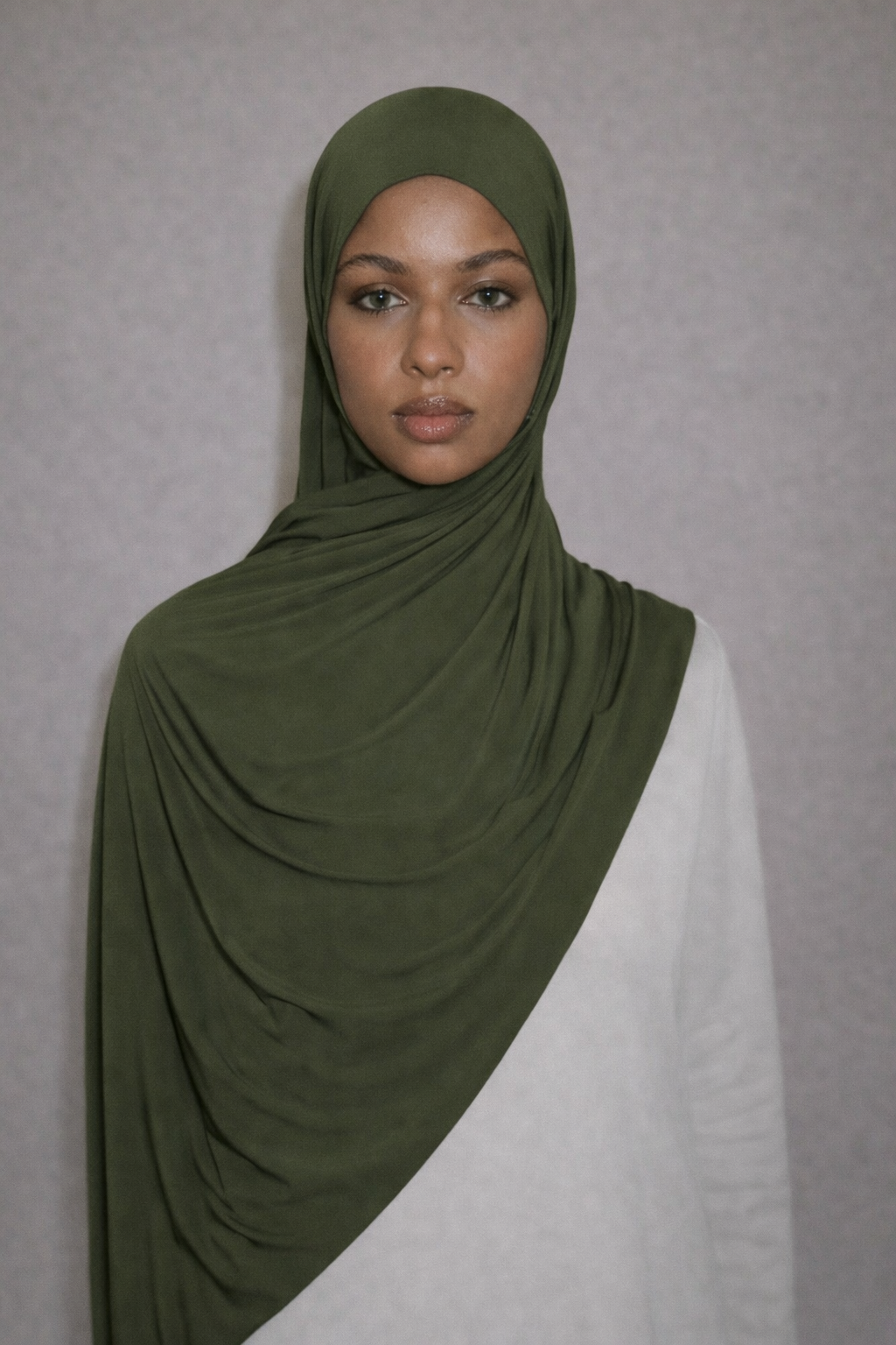 Liquid Jersey Hijab - OLIVE