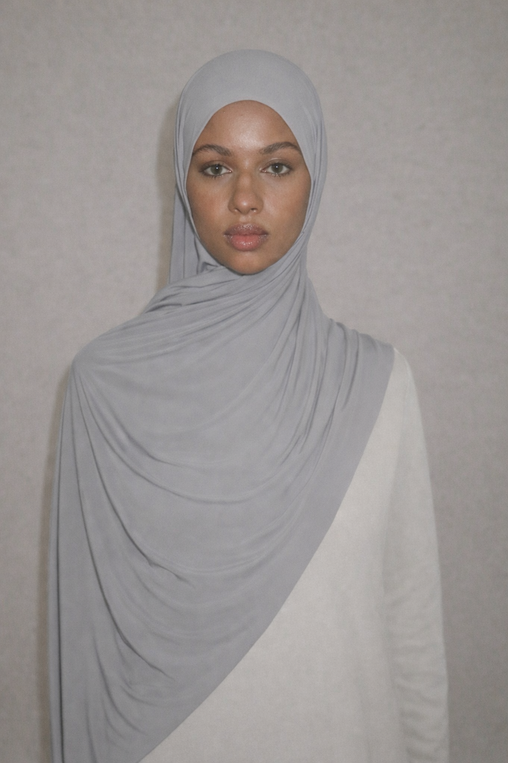 Liquid Jersey Hijab - STORM GREY